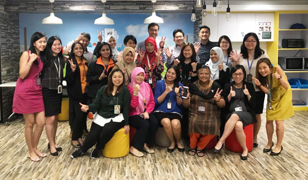 ACRA volunteers after a session of packing the bags for the children. ACRA volunteers after a session of packing the bags for the children.